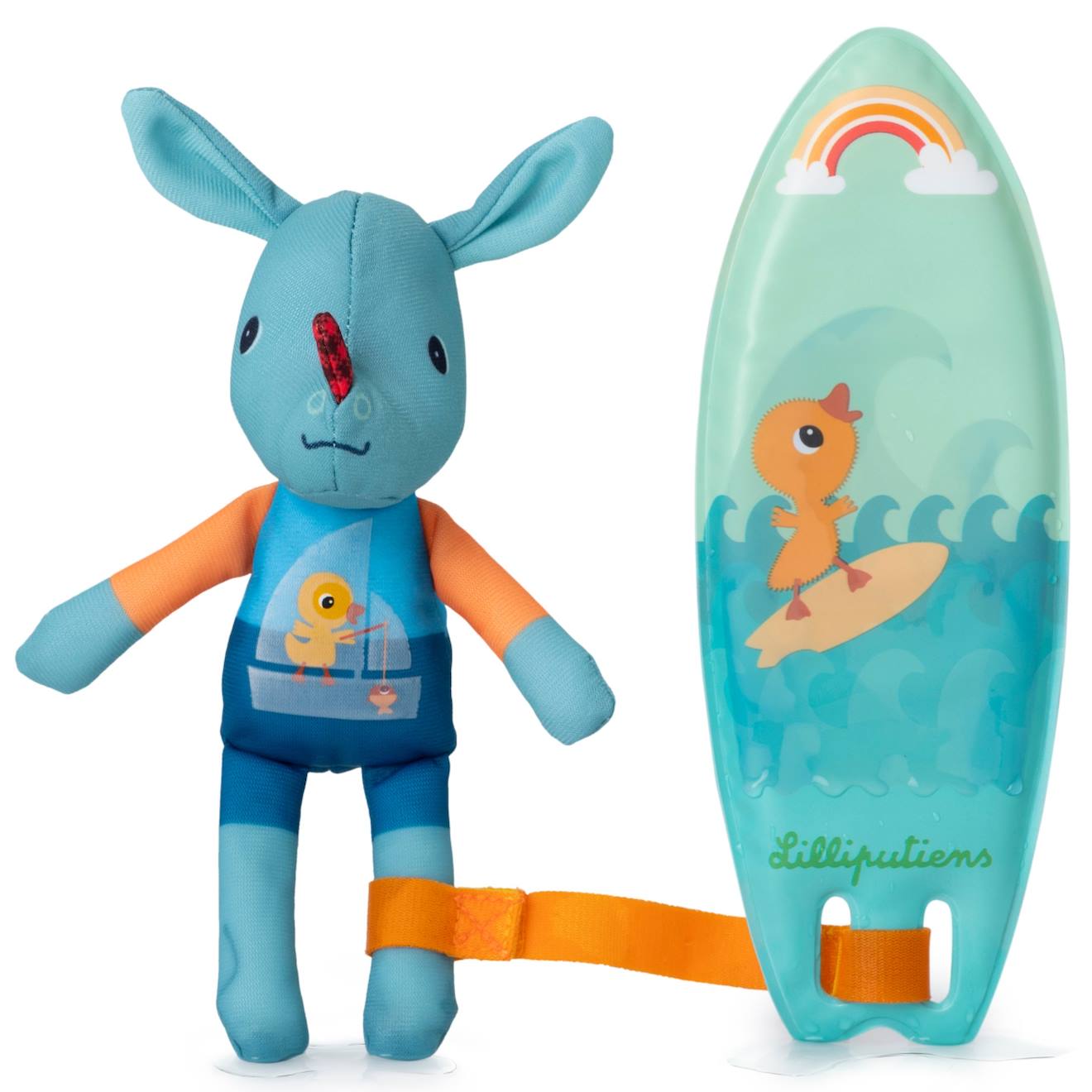 Jeu De Bain Joe Surfeur Magique Bleu, Orange, Vert