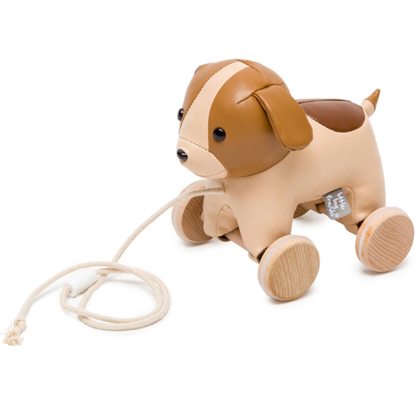 Jouet à Tirer Cheval Marron, Beige