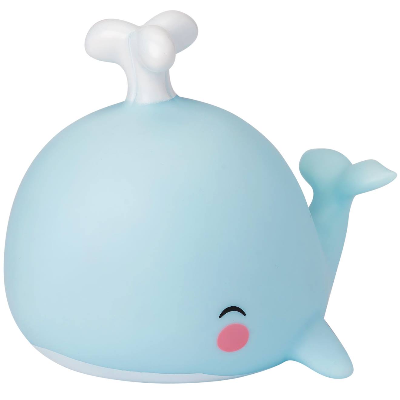 Petite Veilleuse Baleine Bleu Clair, Rose, Blanc