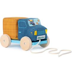 Jouet-Premier âge-Camion toupie à tirer