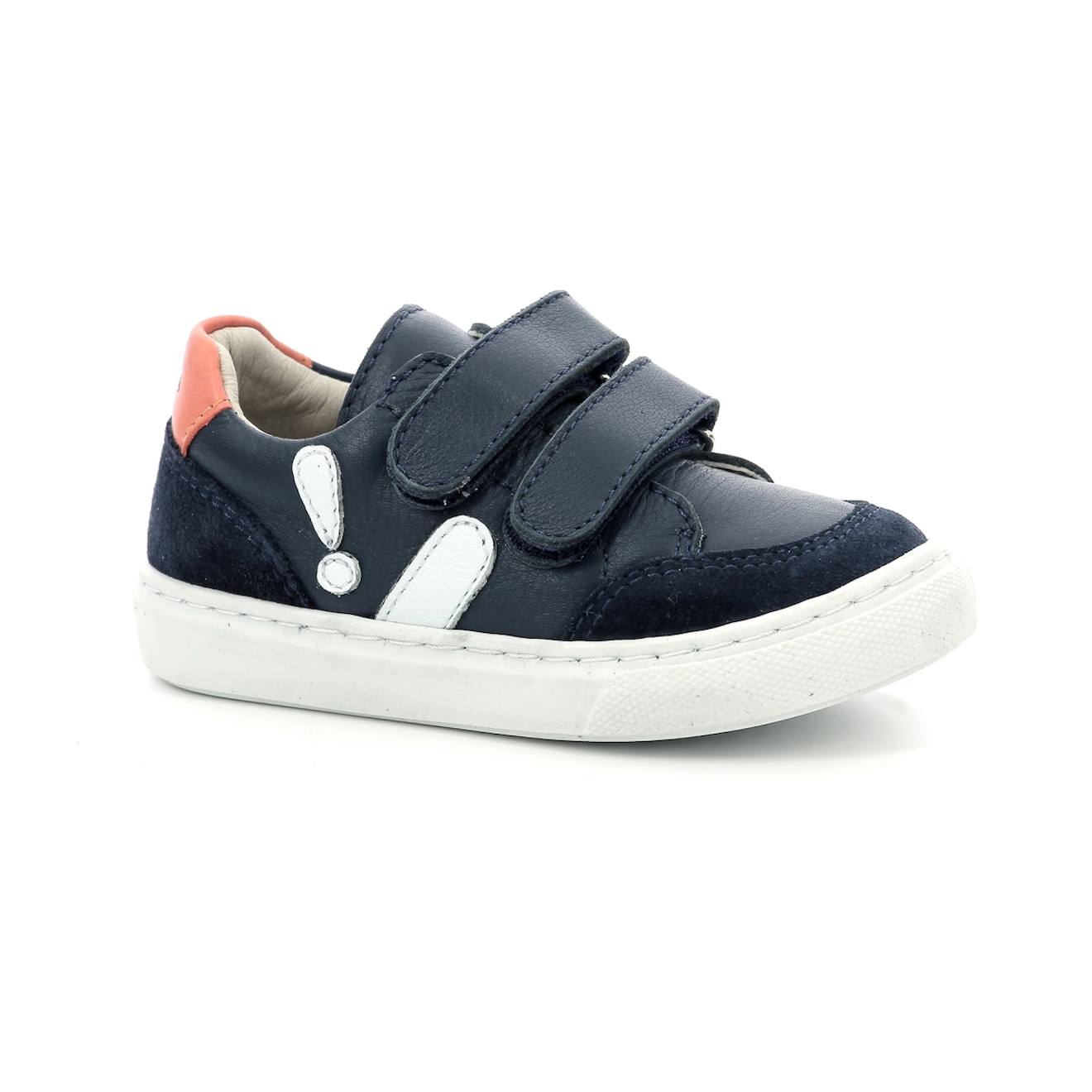 Sneakers Basses Sneakratch Marine Orange Blanc