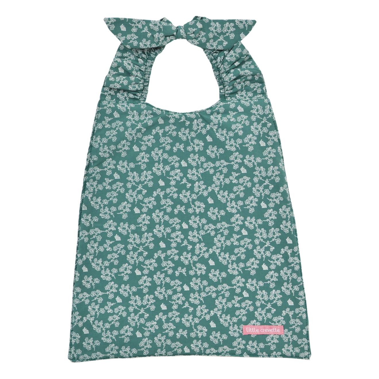 Little Crevette - Bavoir Élastiqué Coton Bio Vert