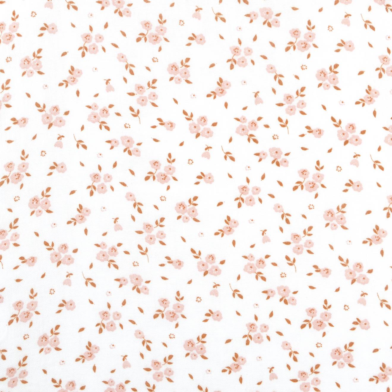 Maxi Lange Gaze De Coton Bio Fleurs Roses (Little Crevette) - Image 2