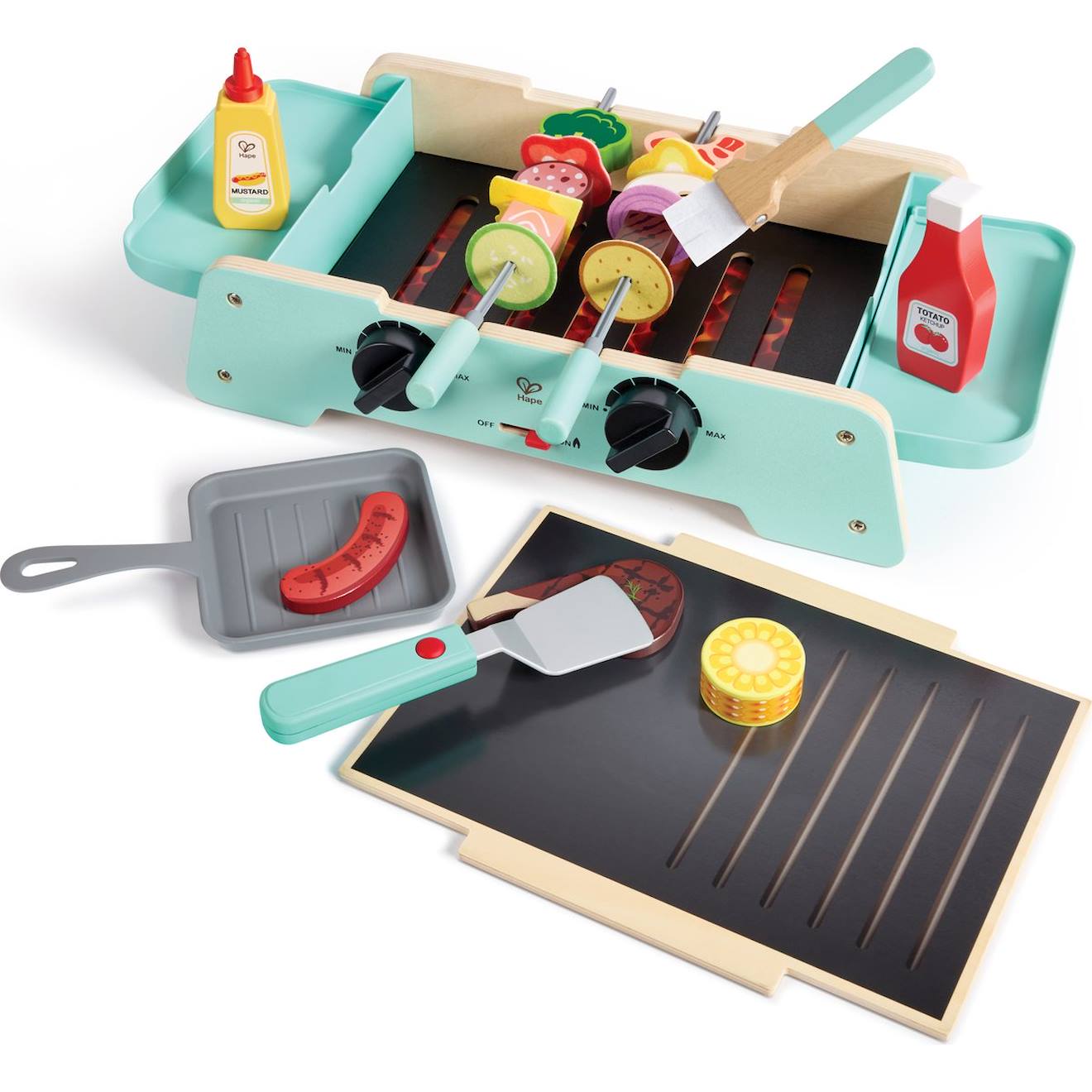 Set De Barbecue Et Plancha Multicolore