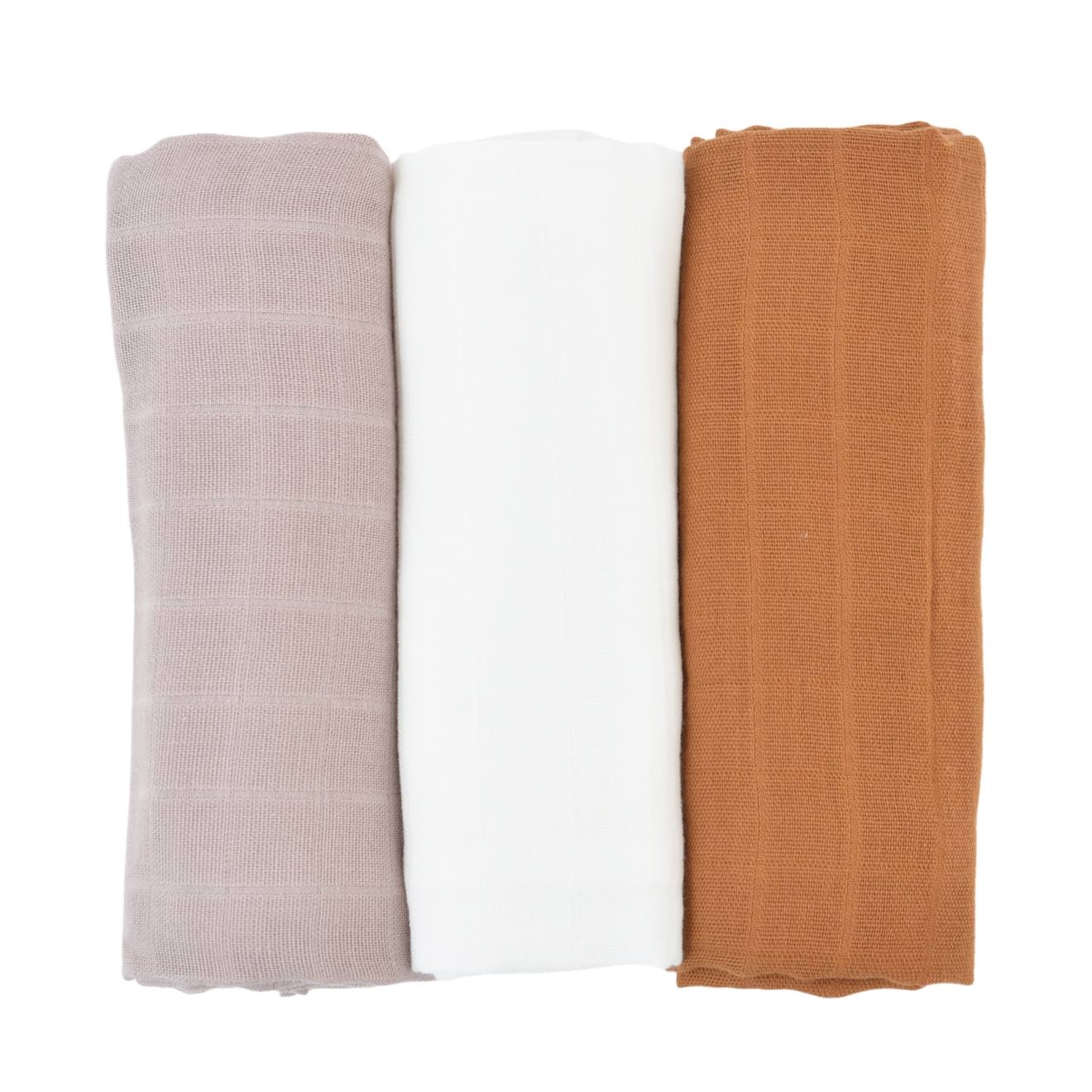 Lot De 3 Langes Gaze De Coton Bio Toscane