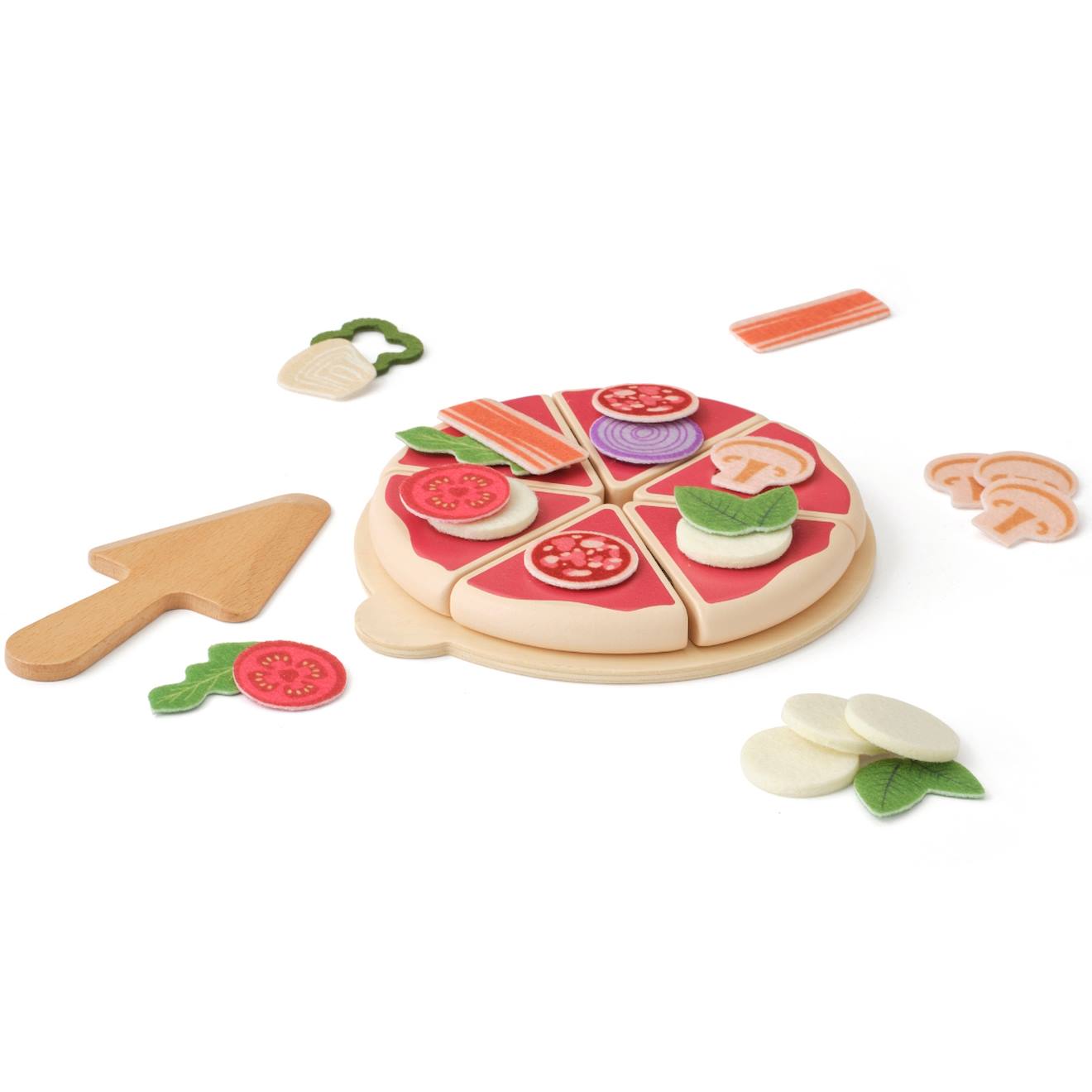 Kit Pizza En Bois Kid's Hub Multicolore