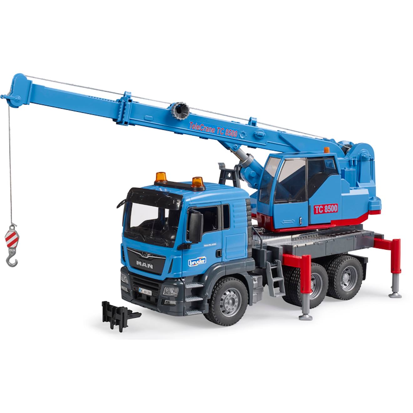 Camion Grue Man Tgs Bleu