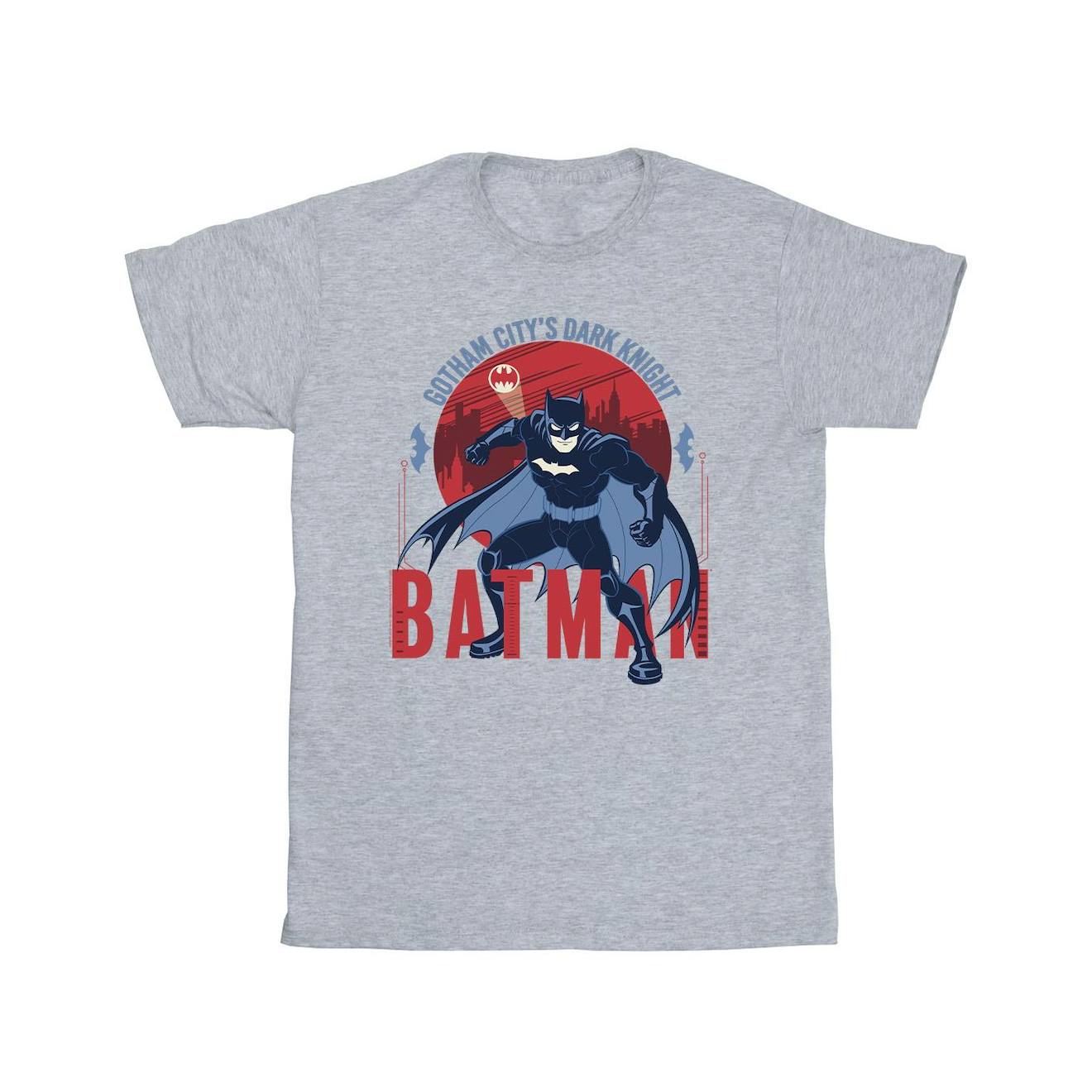 T-shirt Coton Dc Comics Gotham City Gris Chiné