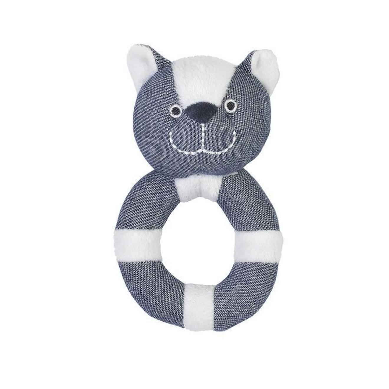 Hochet Cyrano Le Chat 14cm Bleu (Happy Horse) - Image 1