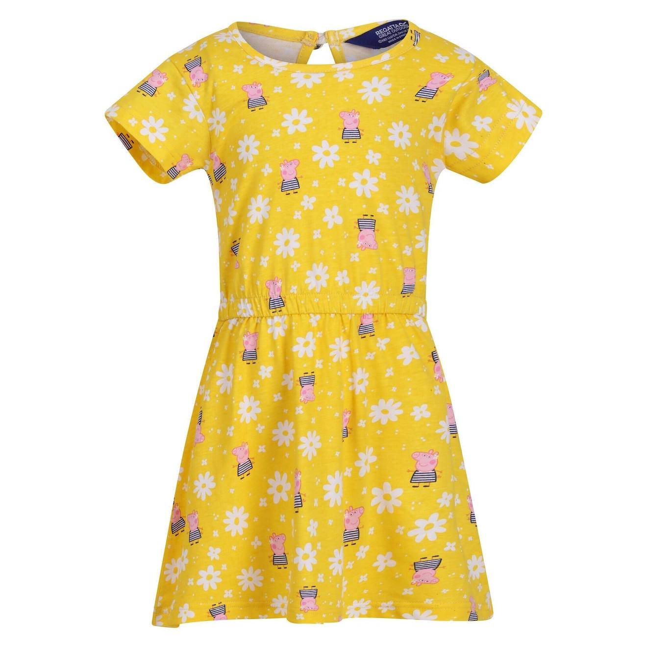 Robe Décontractée Coton Peppa Pig Jaune Vif