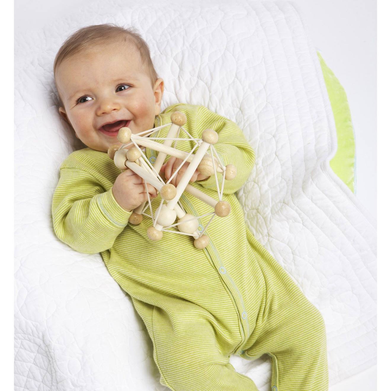 Hochet Skwish Beige (Manhattan Toy) - Image 1