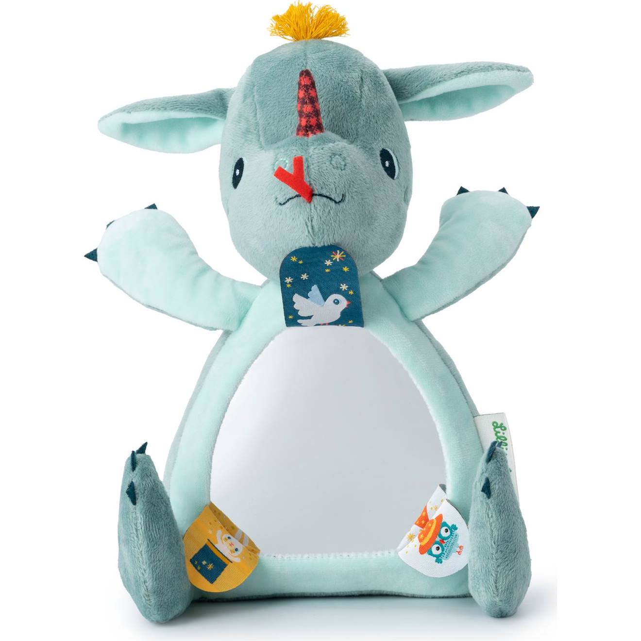 Peluche D'activités Coucou Bleu, Jaune