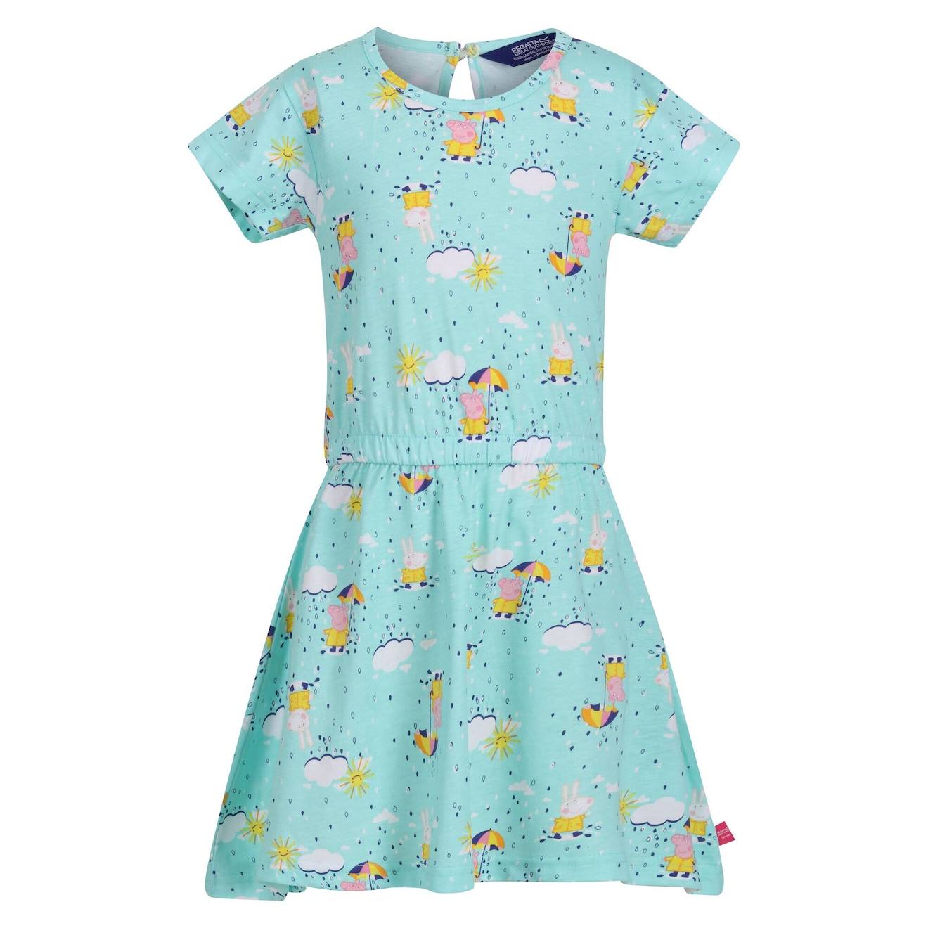 Robe Décontractée Coton Peppa Pig Bleu Ciel