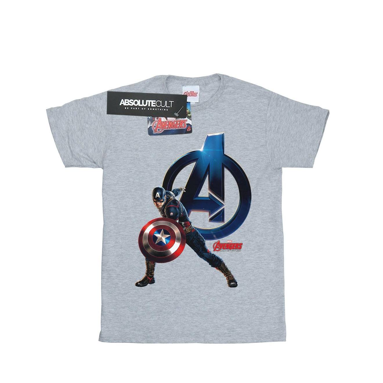 T-shirt Coton Gris Chiné