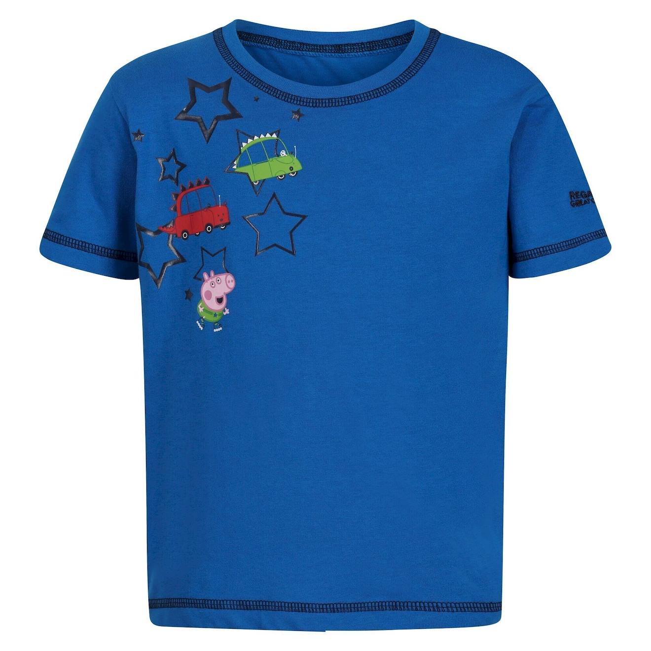 T-shirt Coton Peppa Pig Bleu Vif