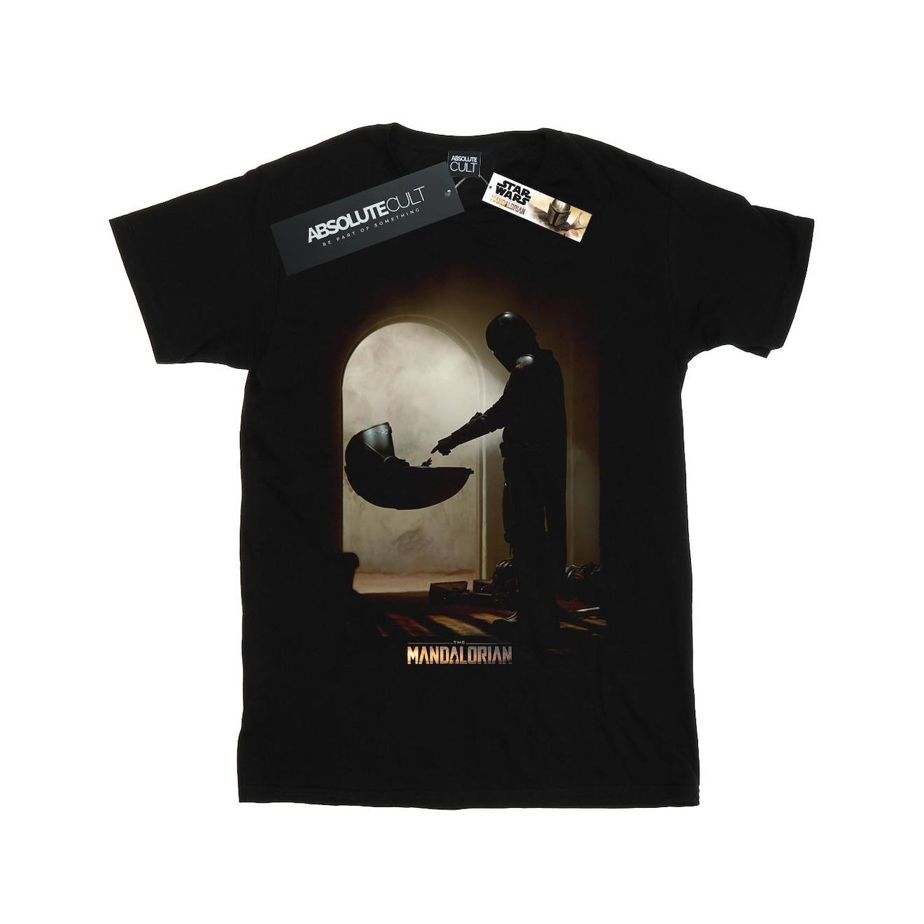 T-shirt The Mandalorian Find The Child Coton Star Wars Noir