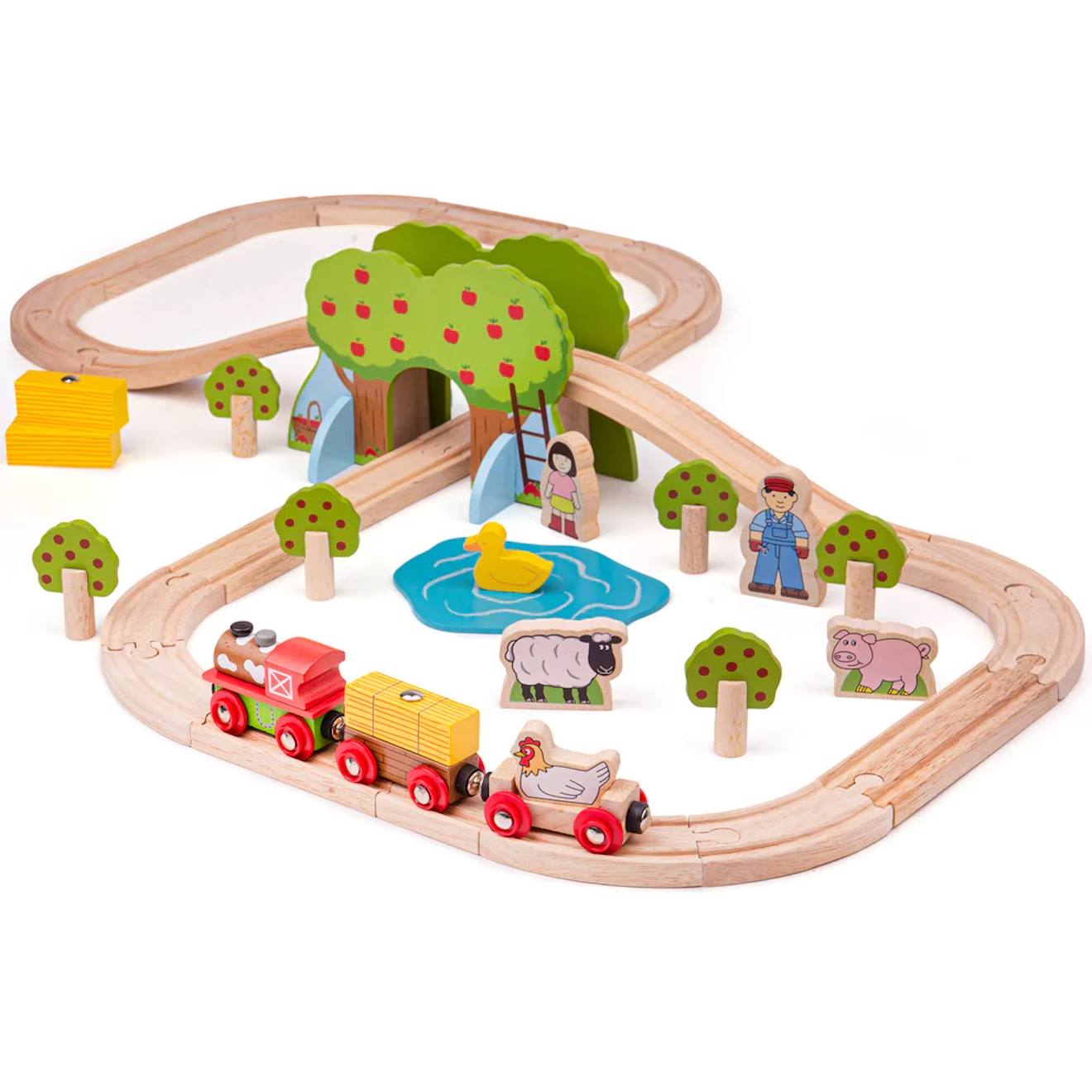 Circuit De Train Ferme Beige