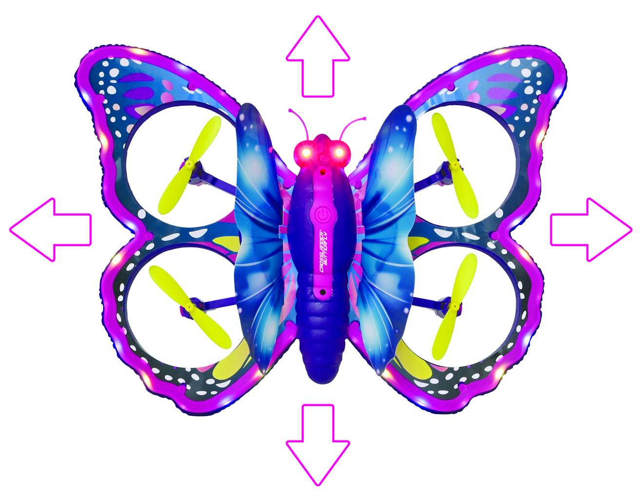 Crosslander Butterfly - Papillon Volant Télécommandé Avec Contrôle Gestuel Violet