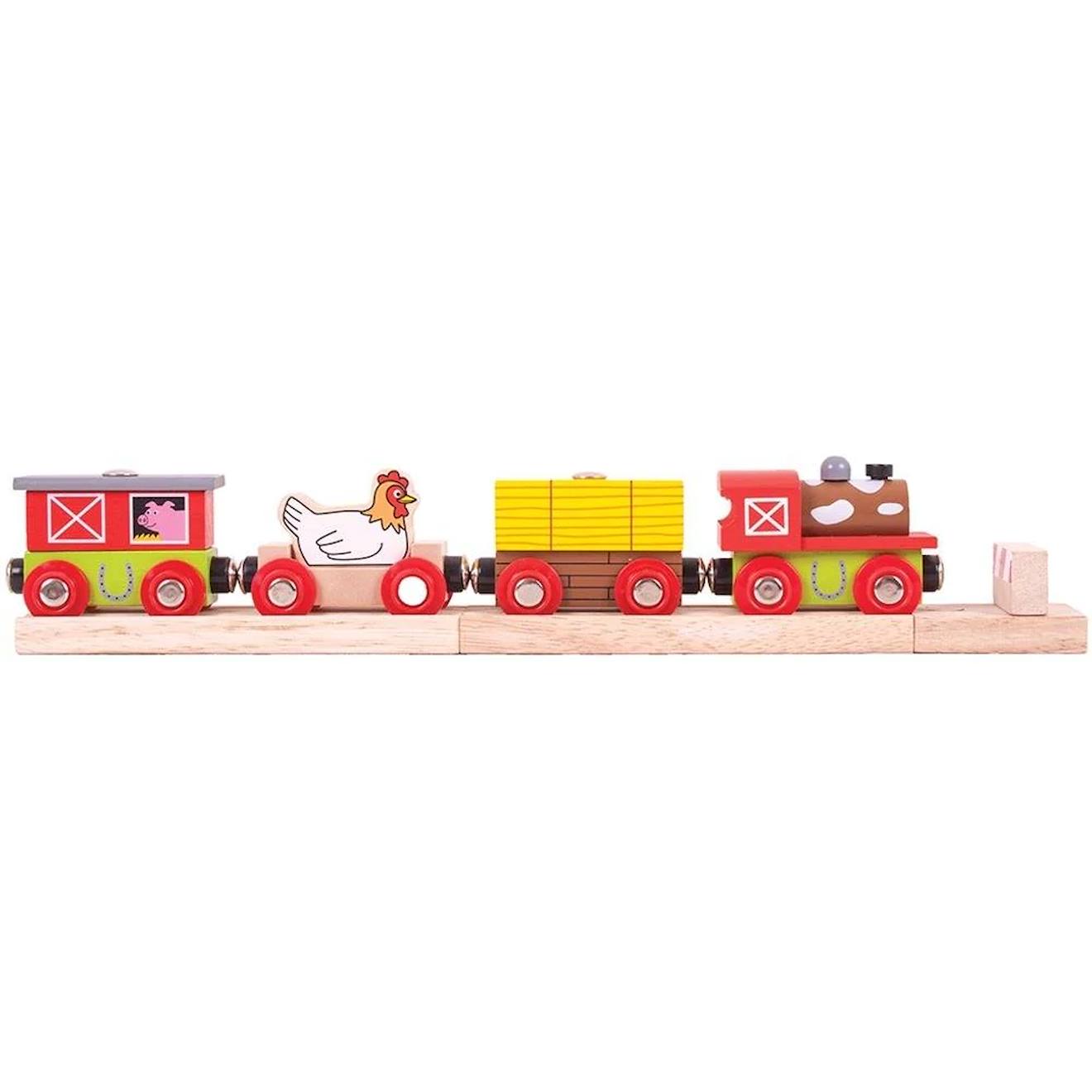 Train En Bois Ferme Rouge