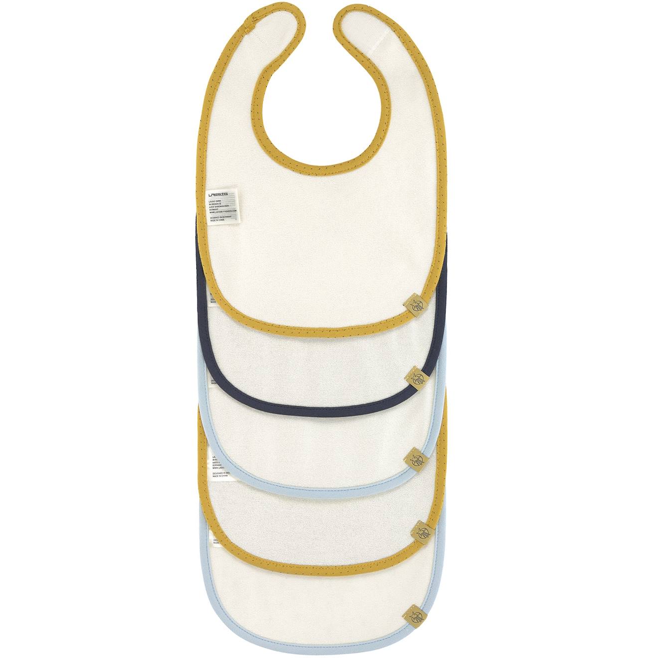 Lot De 5 Bavoirs En Éponge Imperméable Jaune/bleu (Lassig) - Image 1