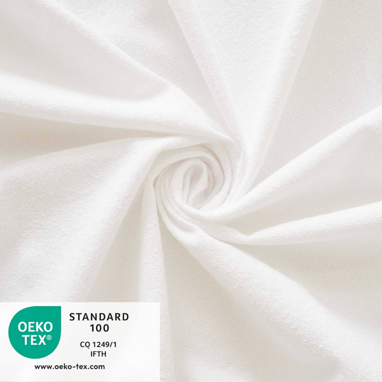 Protège Matelas Bébé Bamboo Alèse Imperméable Blanc (babysom) - Image 1