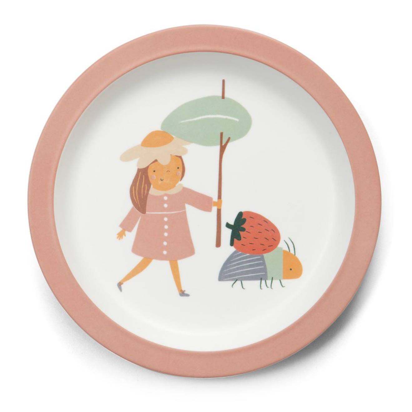Assiette Dragon Tales En Melamine Rose