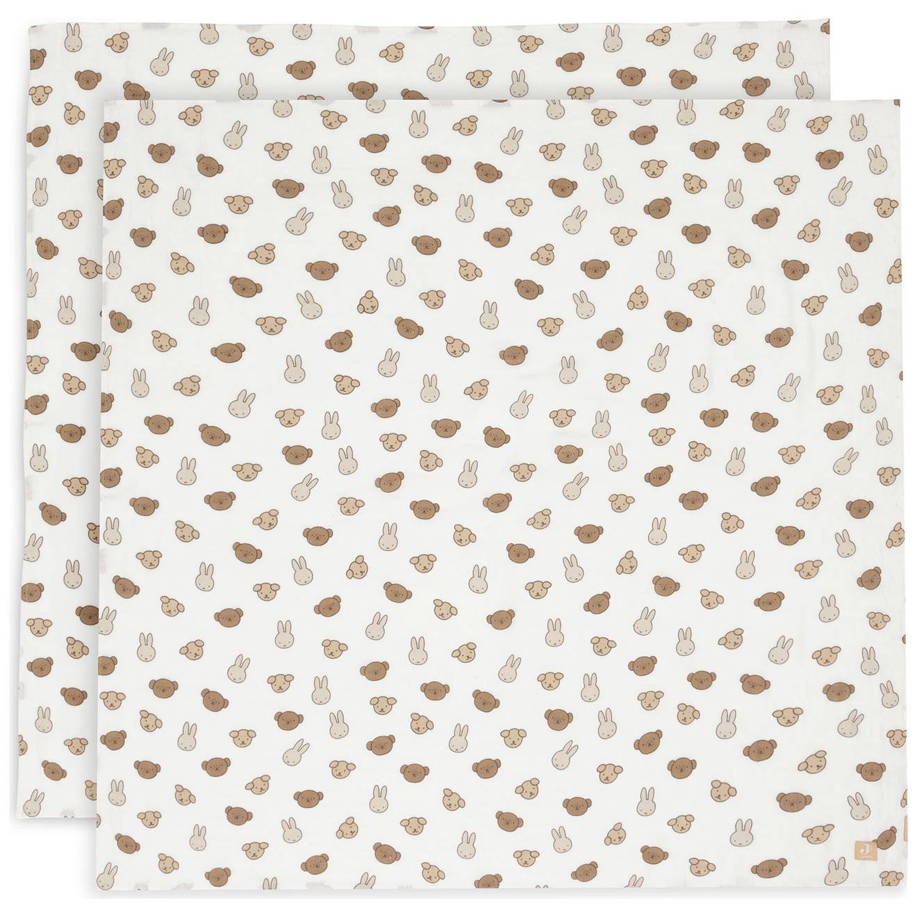 Lot De 2 Maxi-langes En Coton Blanc, Marron, Écru