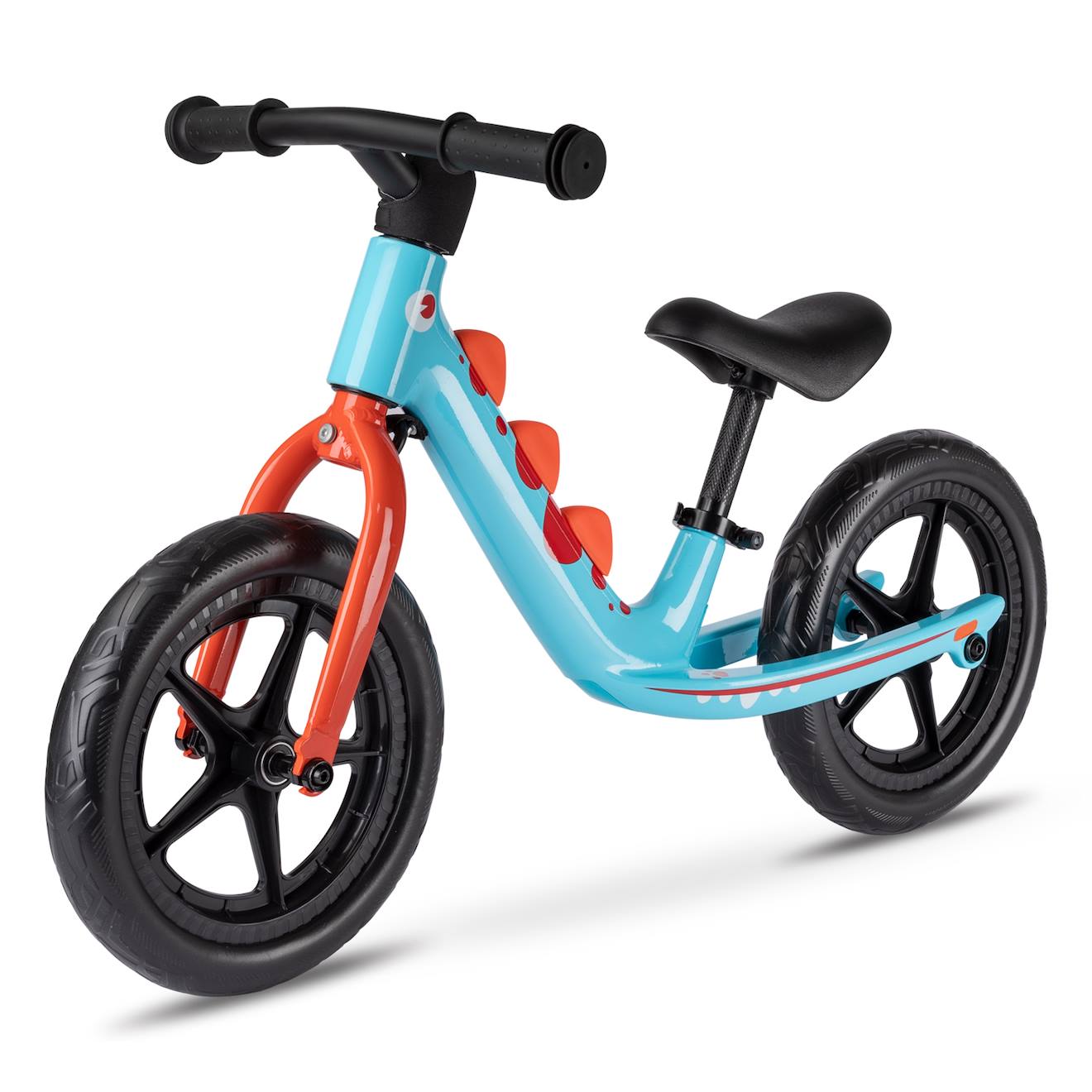 Micro Balance Bike Dino 3d Bleu Clair