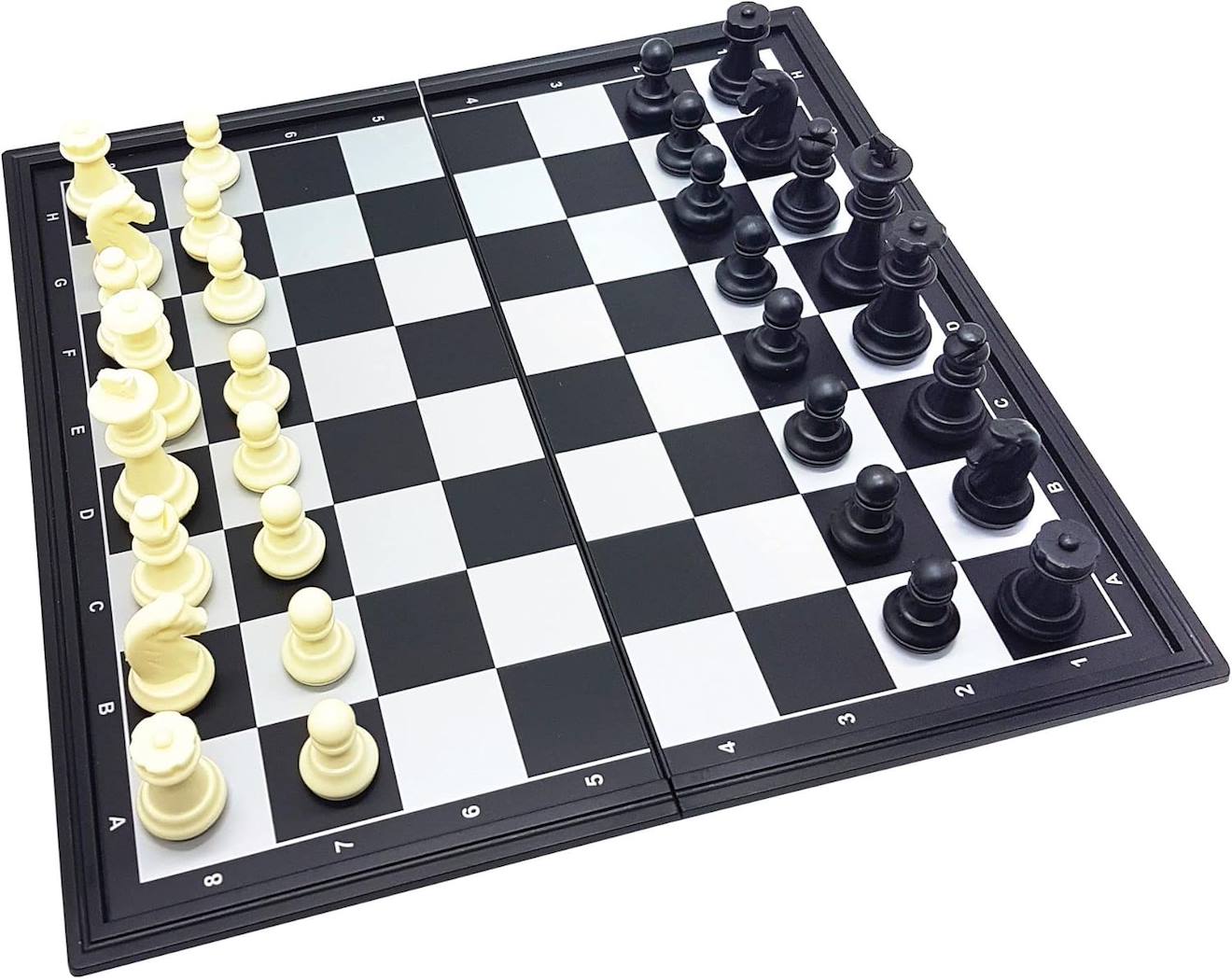 Jeu D’échecs Magnétique Pliable Noir