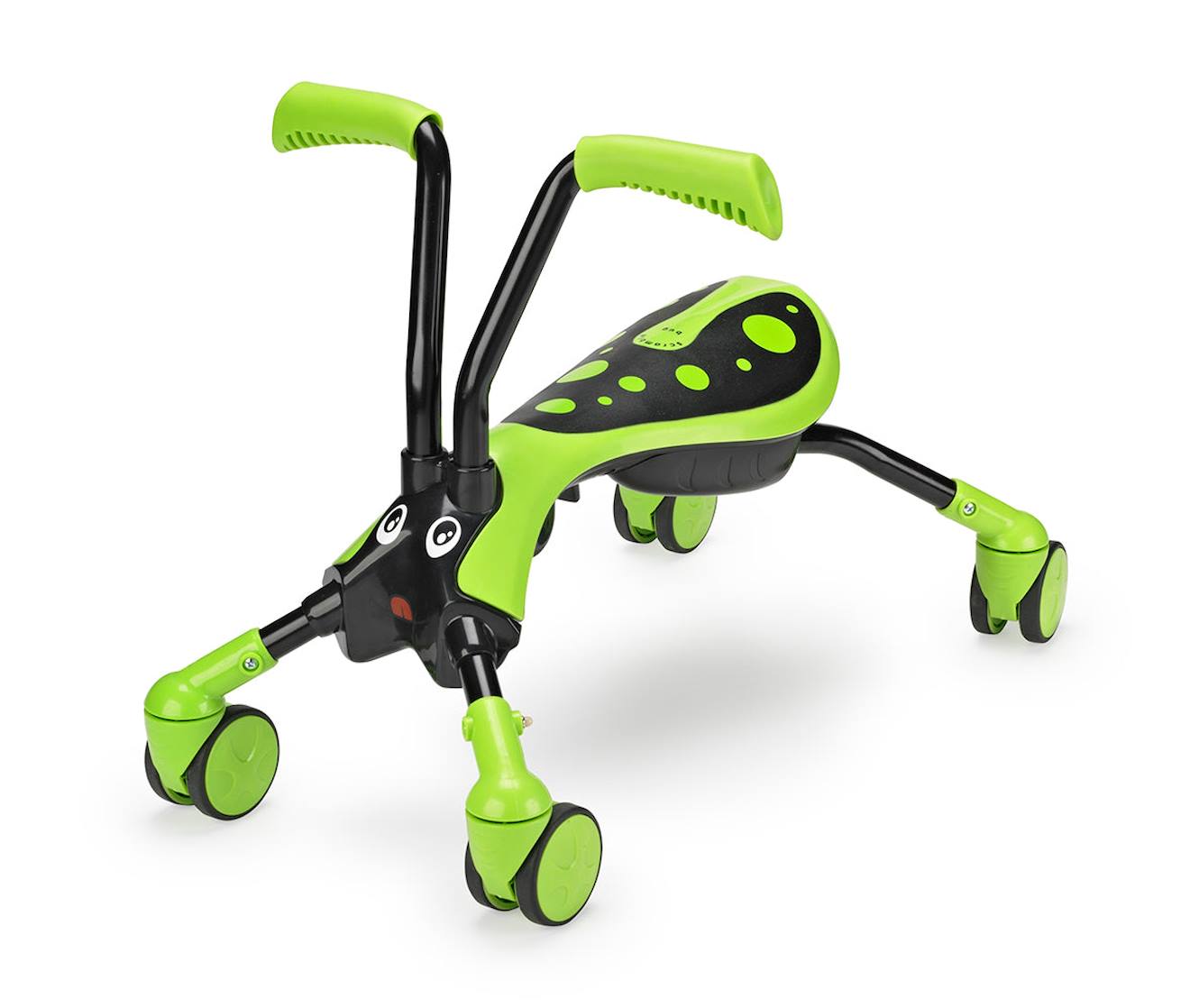 Porteur Enfant Pliable 4 Roues Scramblebug Honet Métal Noir - Vert
