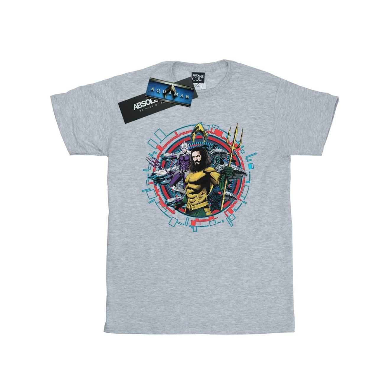 T-shirt Coton Dc Comics Gris Chiné