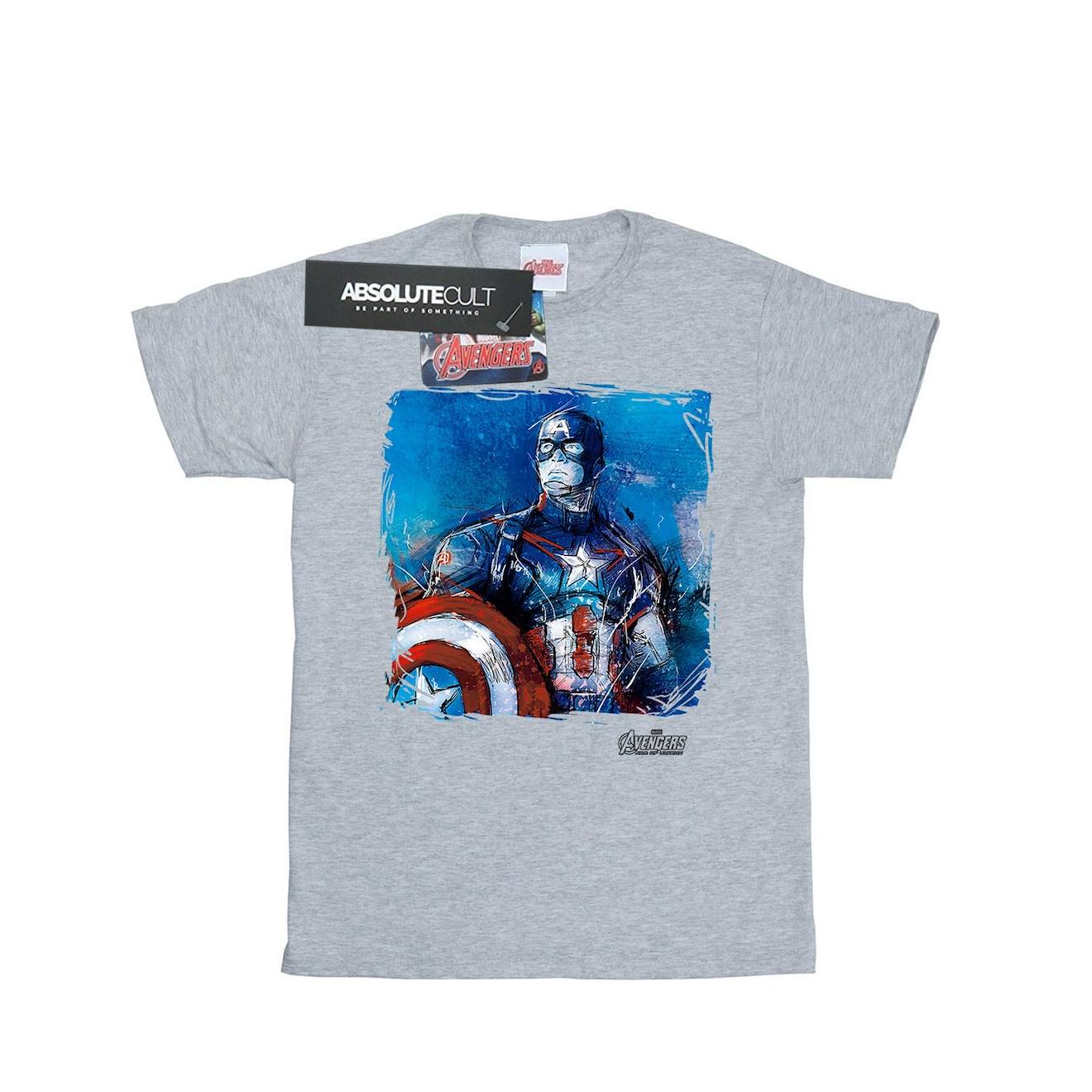 T-shirt Coton Gris Chiné