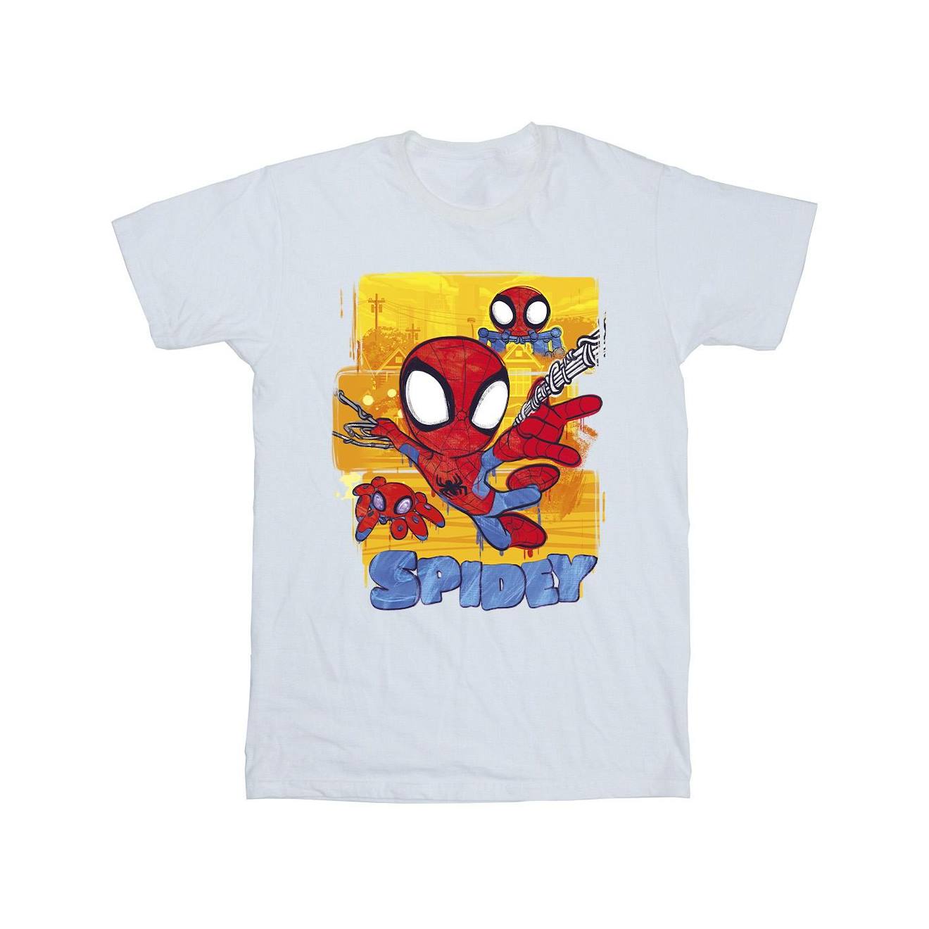 T-shirt Coton Spidey And His Amazing Friends Blanc