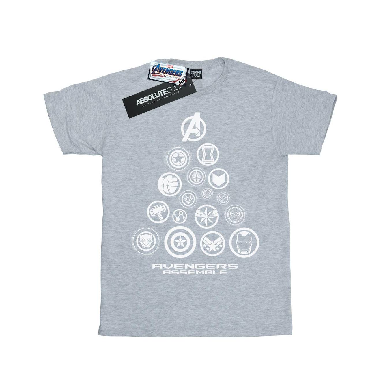 T-shirt Avengers Endgame Coton Gris Chiné