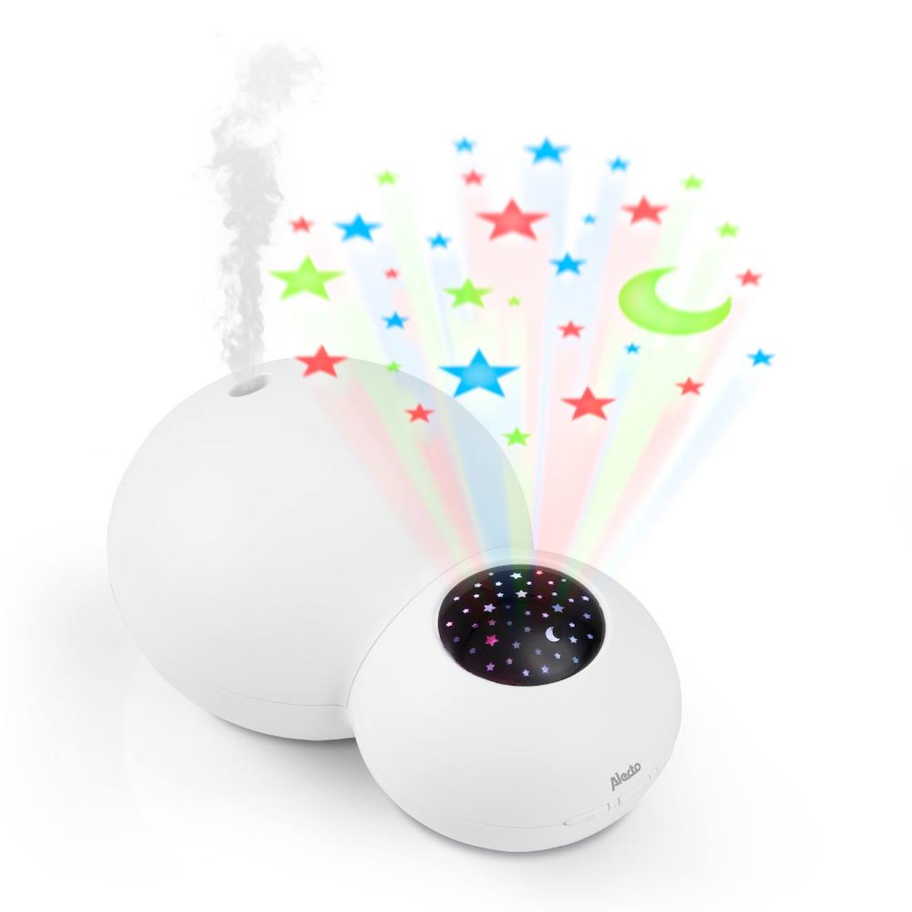 Humidificateur Et Projecteur Étoiles Blanc