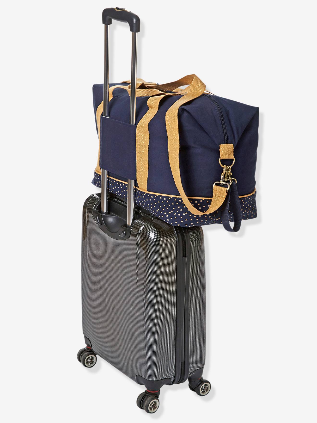 Sac A Langer Week End La Vie Est Pleine De Surprises Marine Grise Vertbaudet