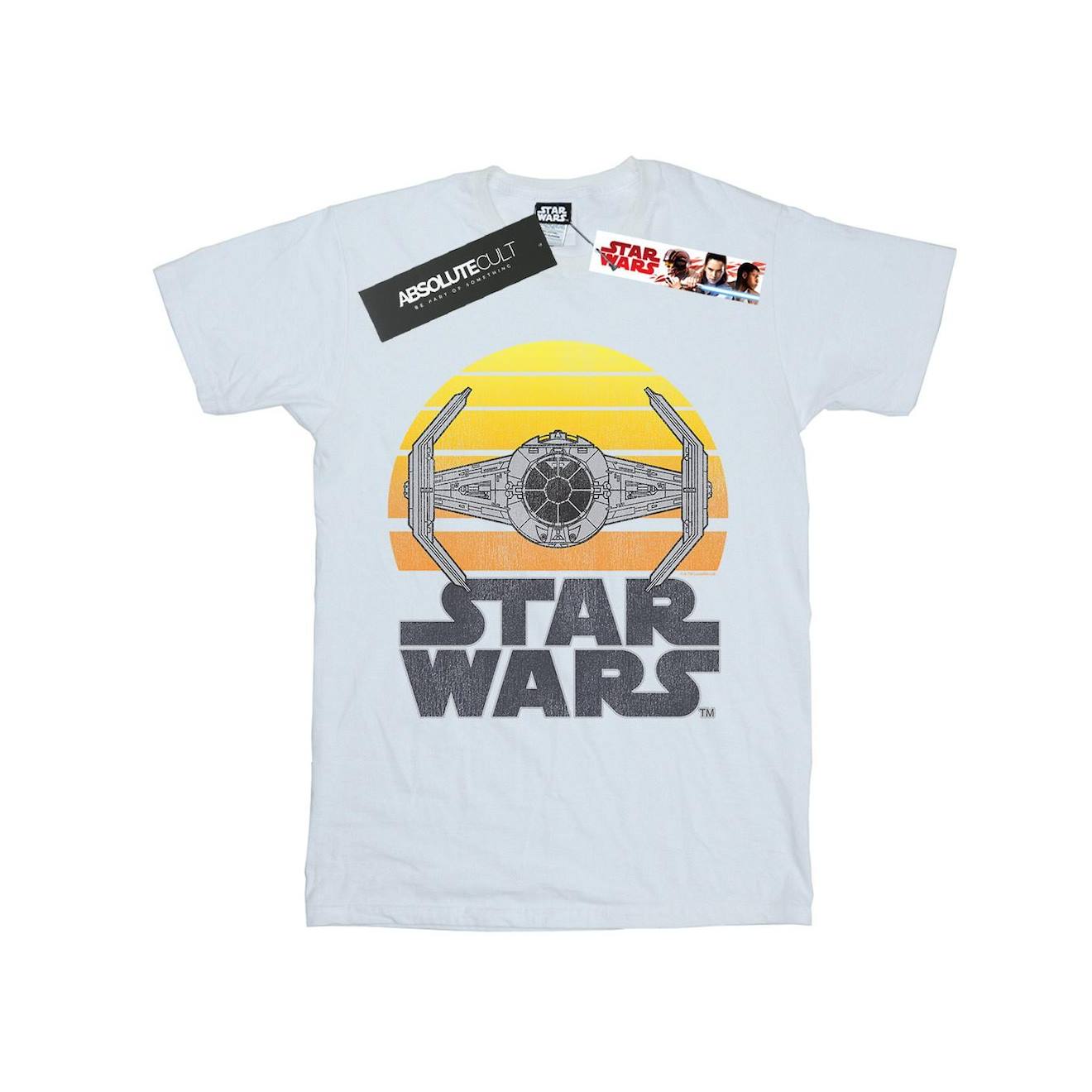 T-shirt Coton Star Wars Tie Fighter Blanc