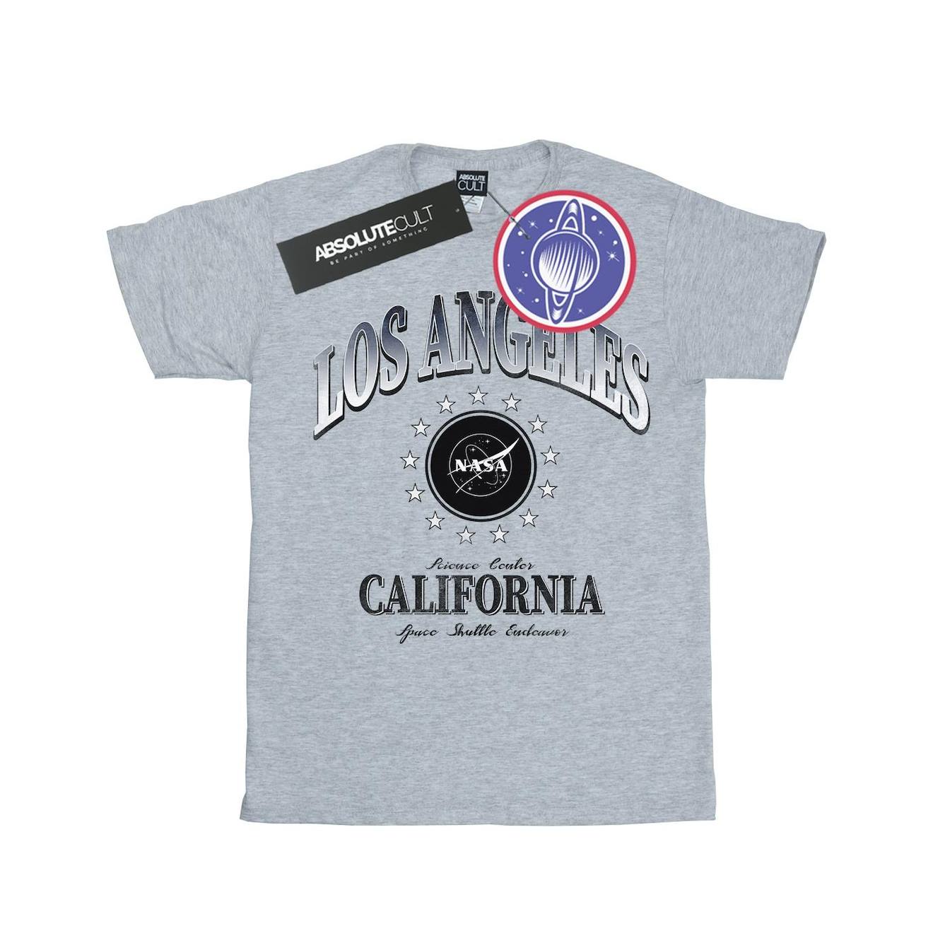 T-shirt California Science Centre Coton Nasa Gris Chiné