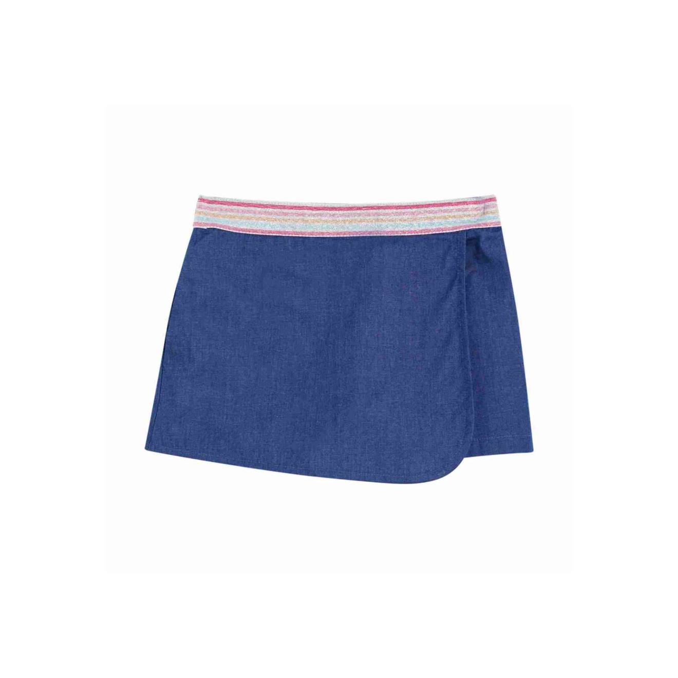 Jupe / Short Été Deux-en-un Jade Bleu Denim