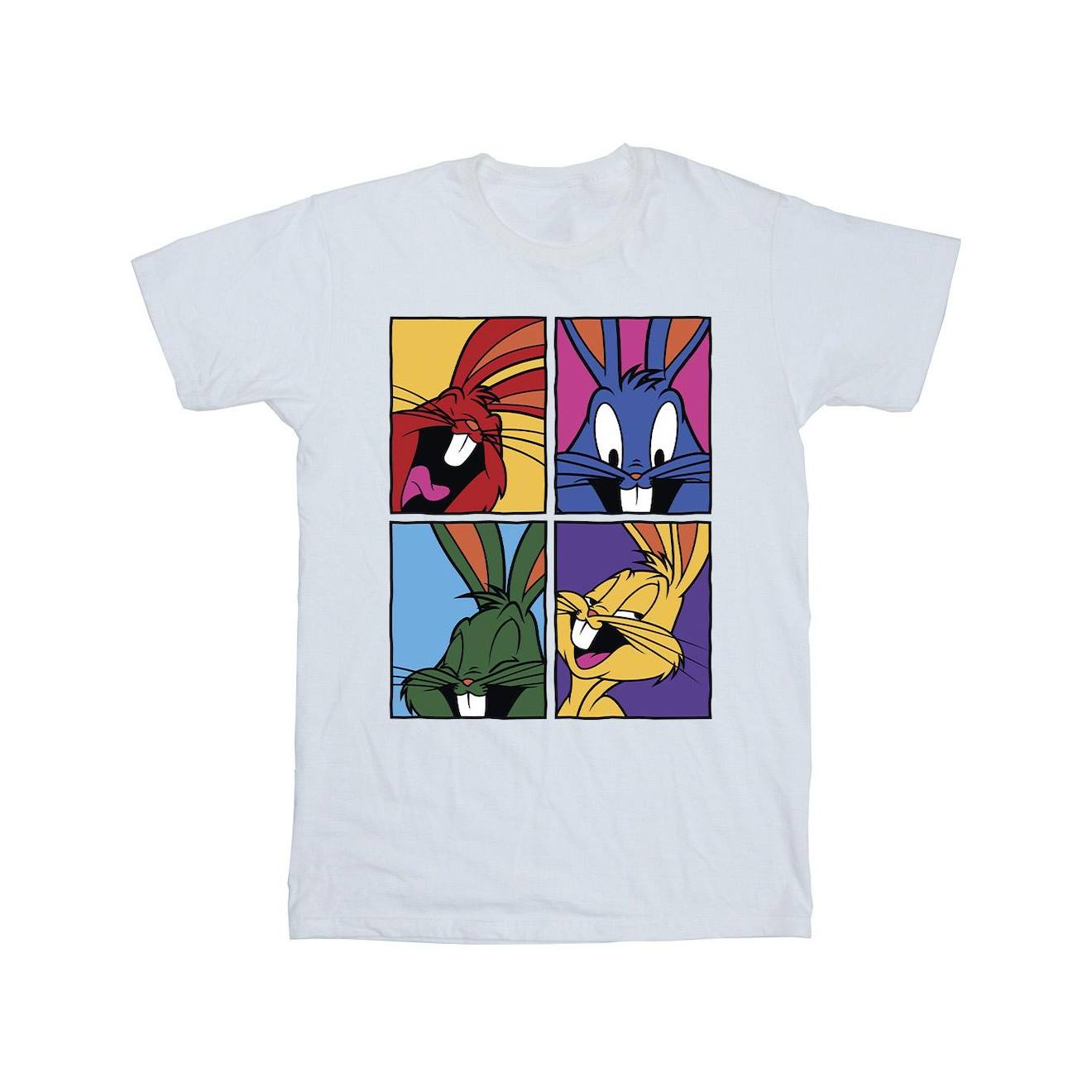 T-shirt Coton Looney Tunes Blanc