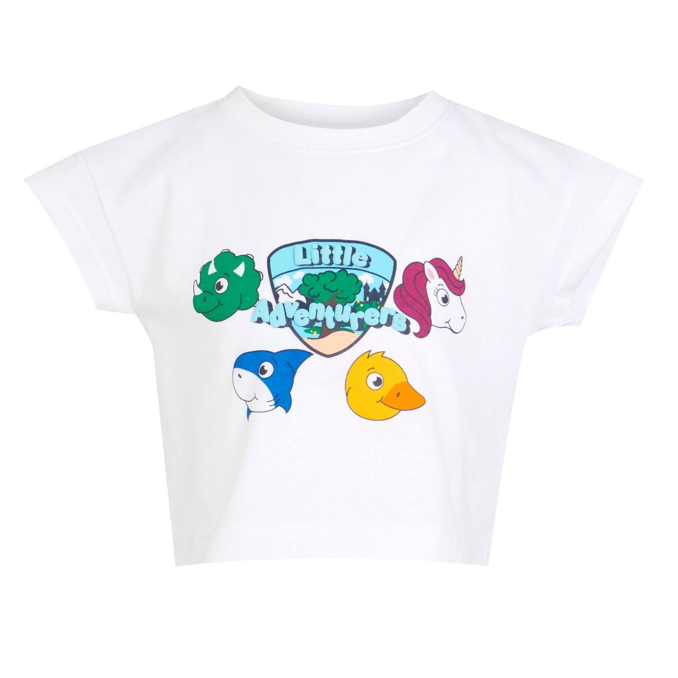 T-shirt Synthétique Little Adventurers Blanc