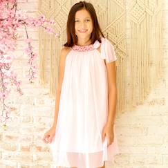 Robe cérémonie   voile  col liberty  alizee  - vertbaudet enfant