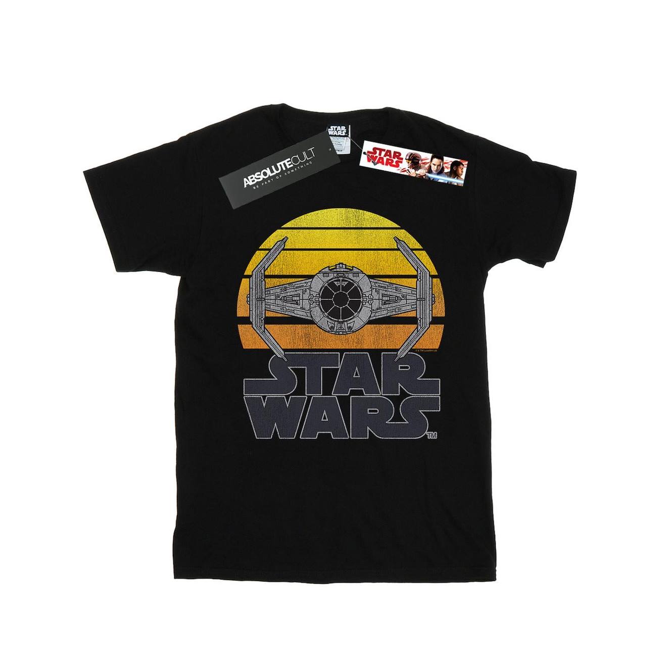T-shirt Coton Star Wars Tie Fighter Noir