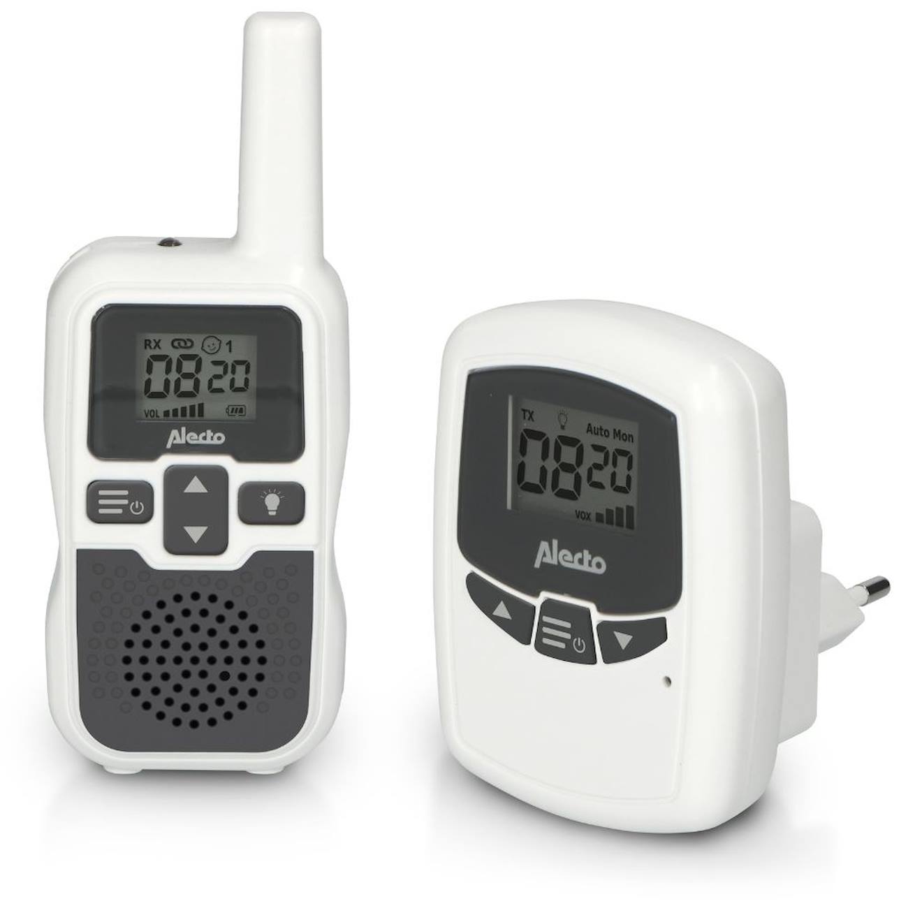 Babyphone D'extérieur (portée 3km) Blanc, Gris