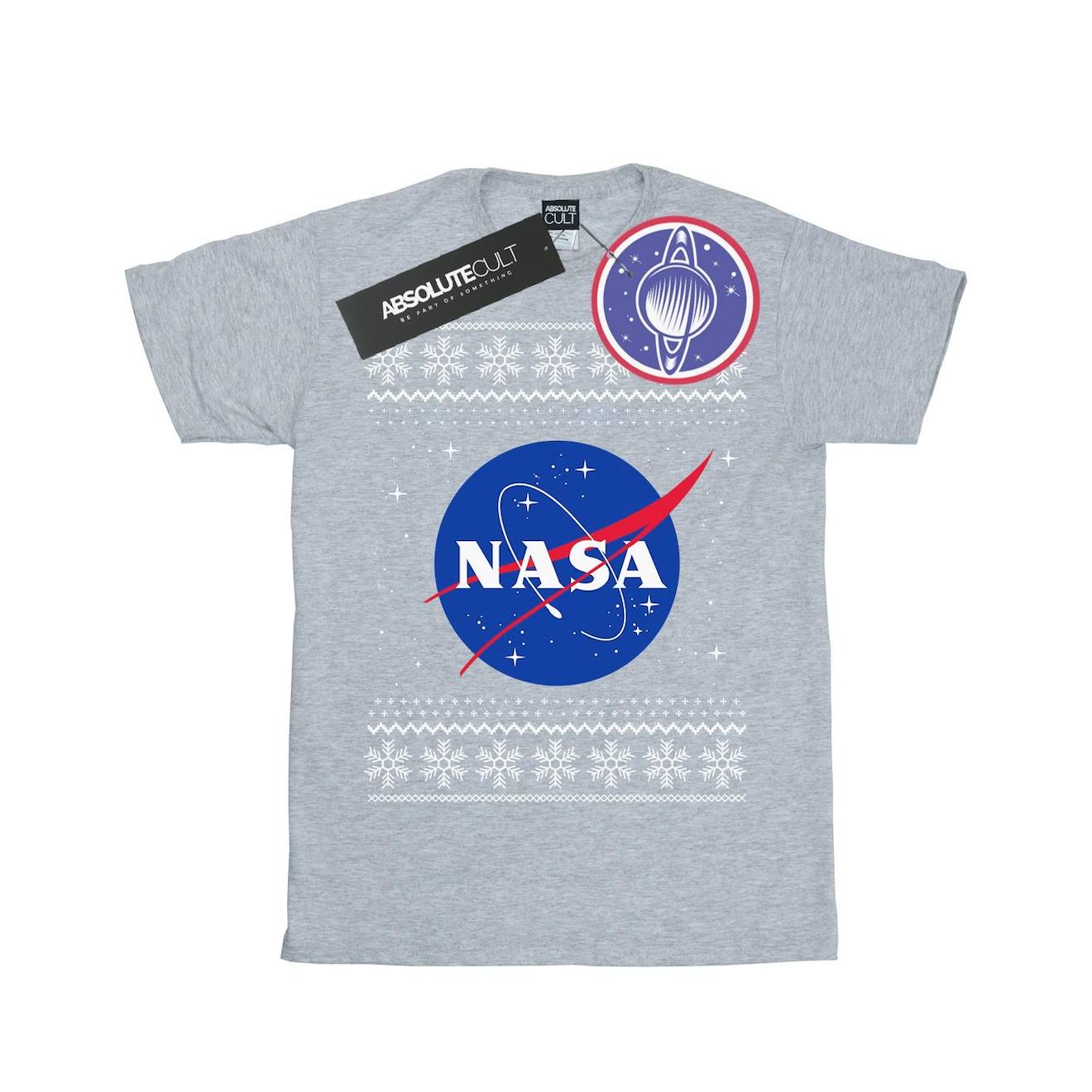 T-shirt Coton Nasa Gris Chiné