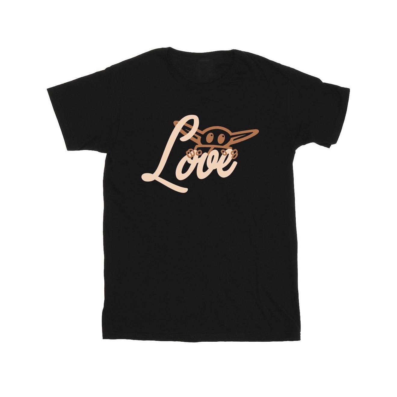 T-shirt Love Coton Star Wars Noir