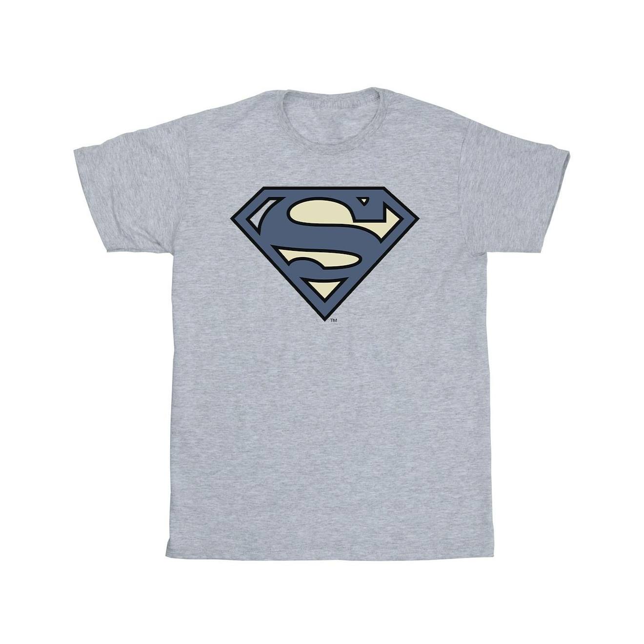 T-shirt Coton Dc Comics Gris Chiné