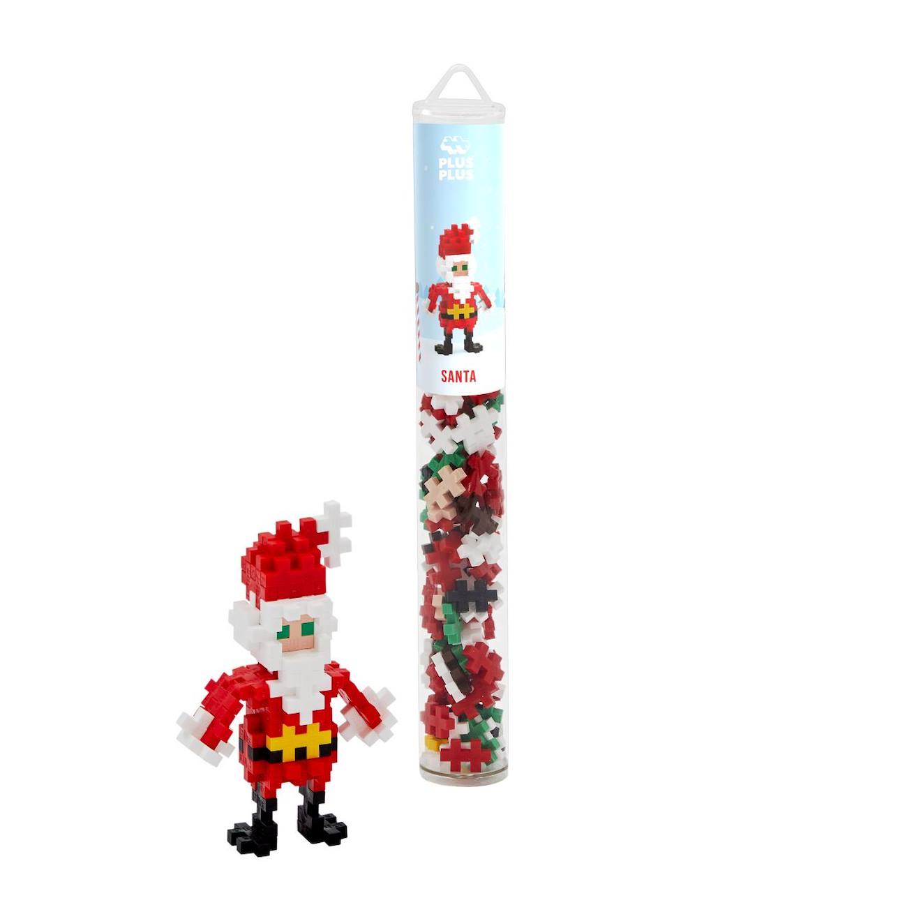 Plus Plus - Tube Père Noël 100 Pcs Multicolore