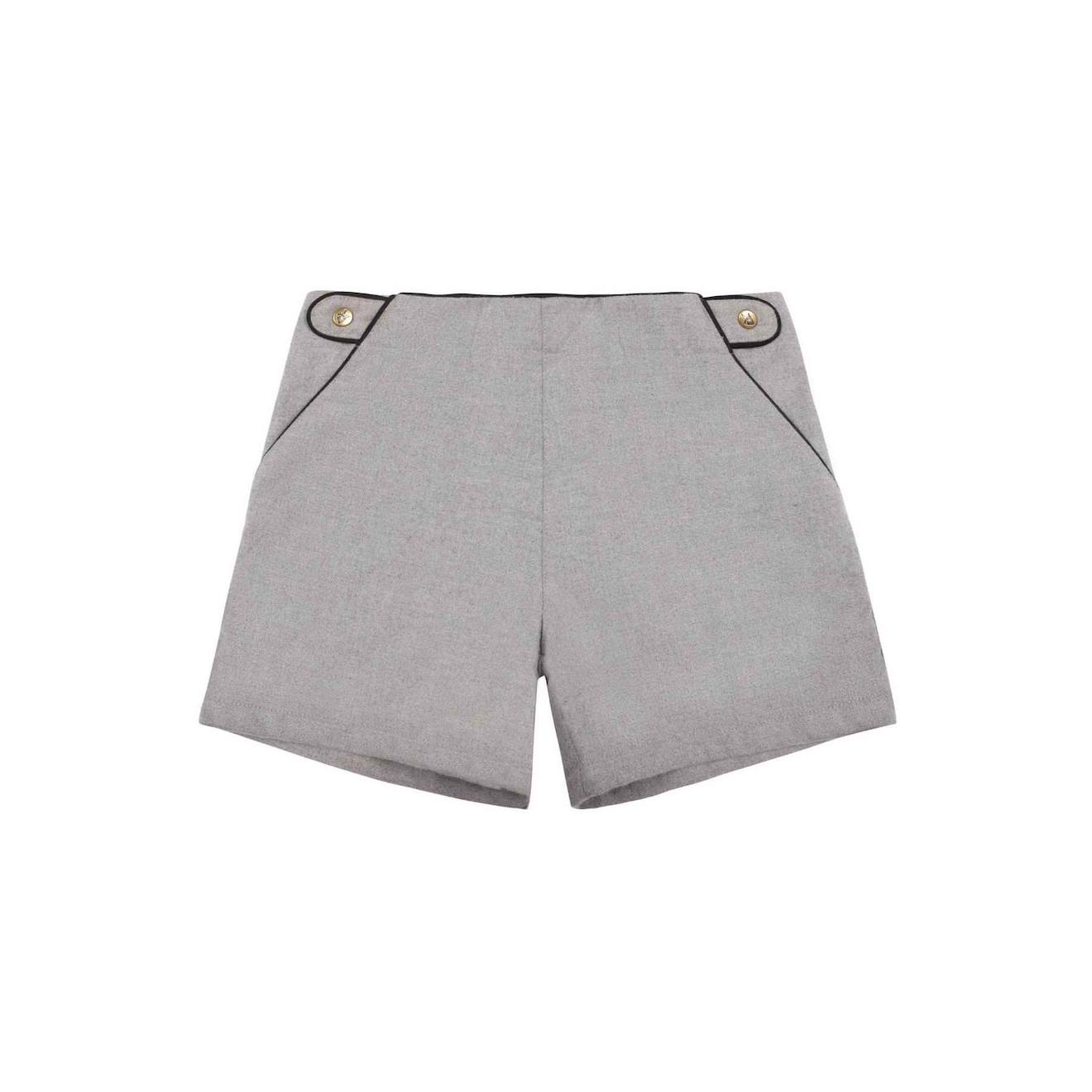 Short Laine Poupette Gris Souris