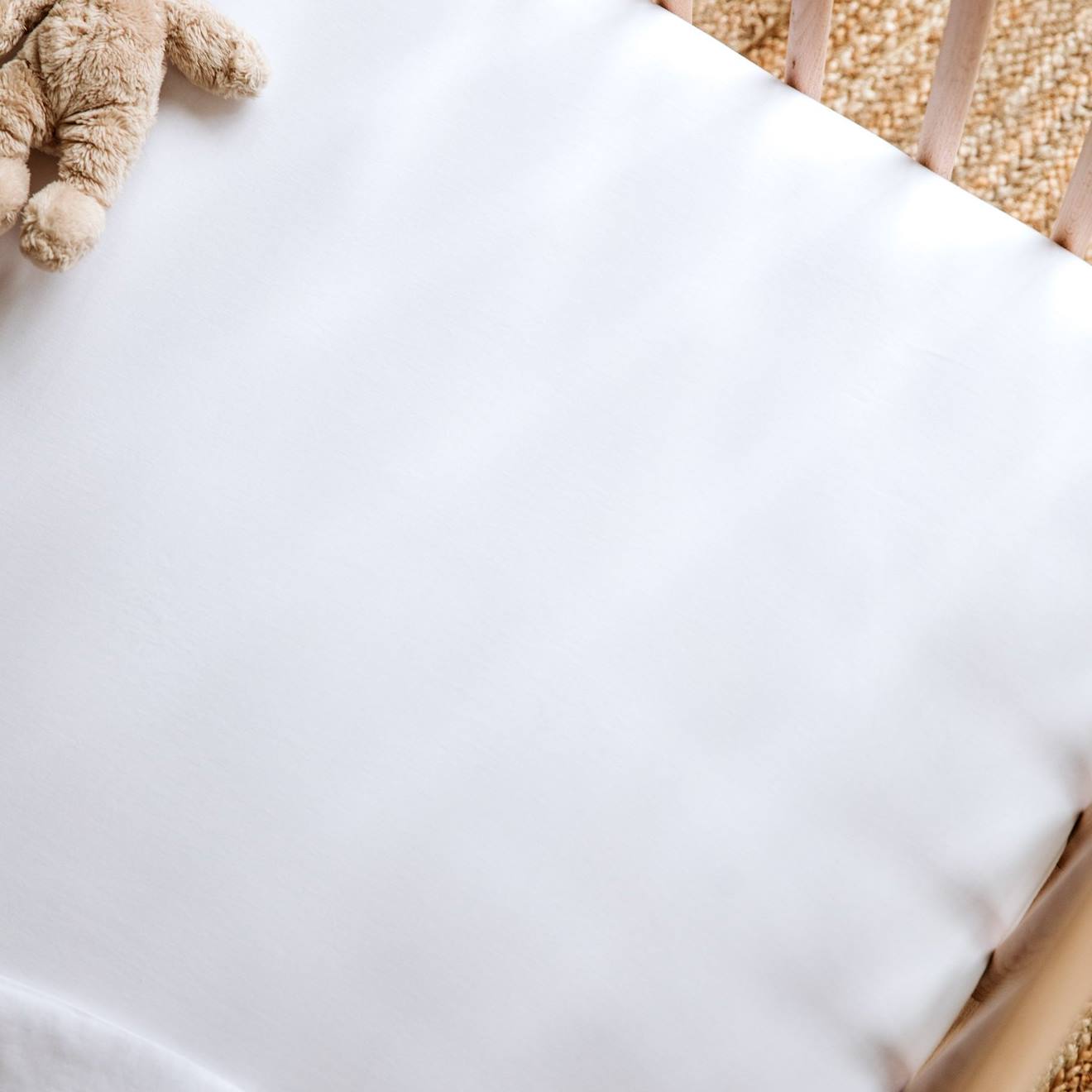 Drap Housse Bébé Pur Coton Bio Blanc Drap Housse Bébé Pur Coton Bio Blanc